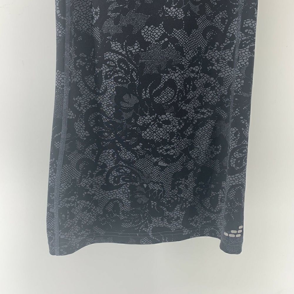 BCG Lace Print Cross Back Stretchy Tank Medium - Picture 5 of 6
